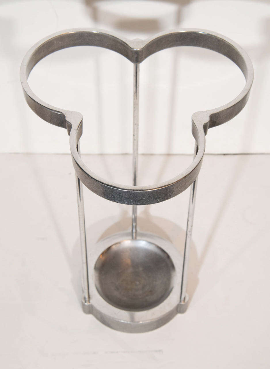 Modernist Umbrella Stand with Ivy Design by Emanuela Frattini Magnusson In Excellent Condition In Fort Lauderdale, FL
