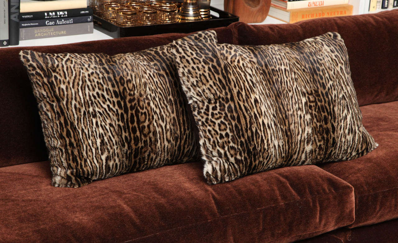 Fur Pillows In Excellent Condition For Sale In New York, NY