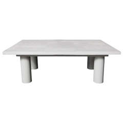 Vintage Abstract Modernist Plaster Coffee Table