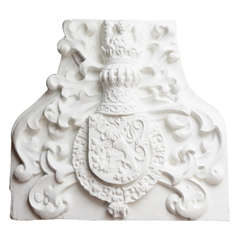 Large French Plaster Crest