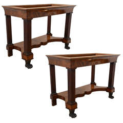 Pair of Italian Empire Consoles