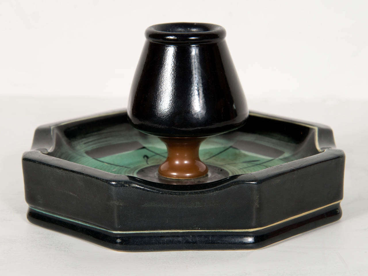 Art Deco Match Holder/Ash Tray by Ilse Claussen for Rorstrand of Sweden In Excellent Condition In New York, NY