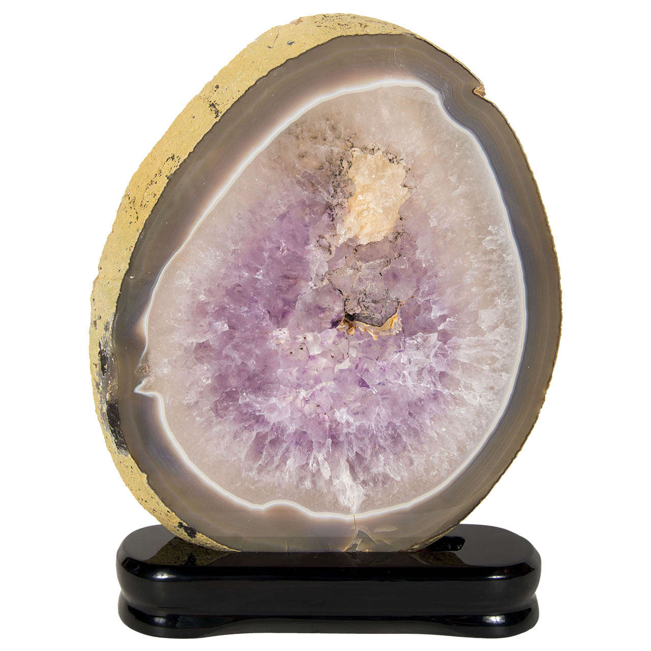 Luxe Sliced Amethyst Crystal Mineral Specimen