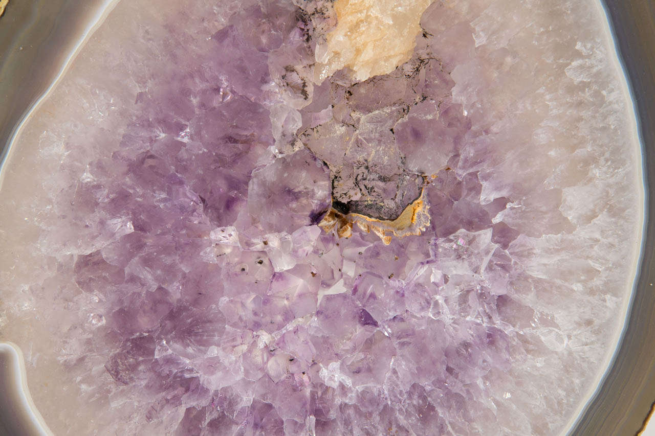 Brazilian Luxe Sliced Amethyst Crystal Mineral Specimen