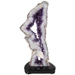 Monumental Sliced Geode Amethyst Crystal Mineral Specimen