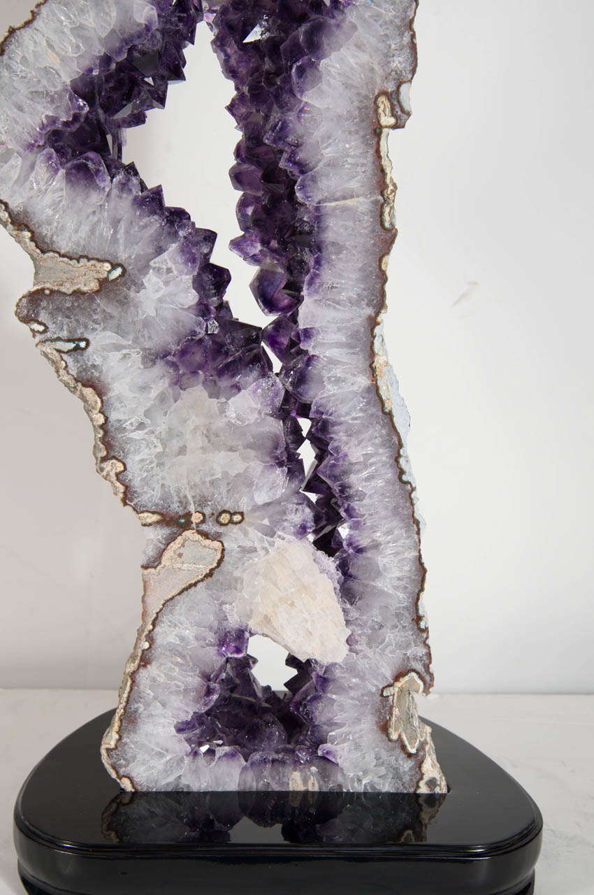 Monumental Sliced Geode Amethyst Crystal Mineral Specimen 1