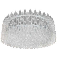 Monumental Handblown Smoked Murano Glass Polyhedral Chandelier by Venini 6