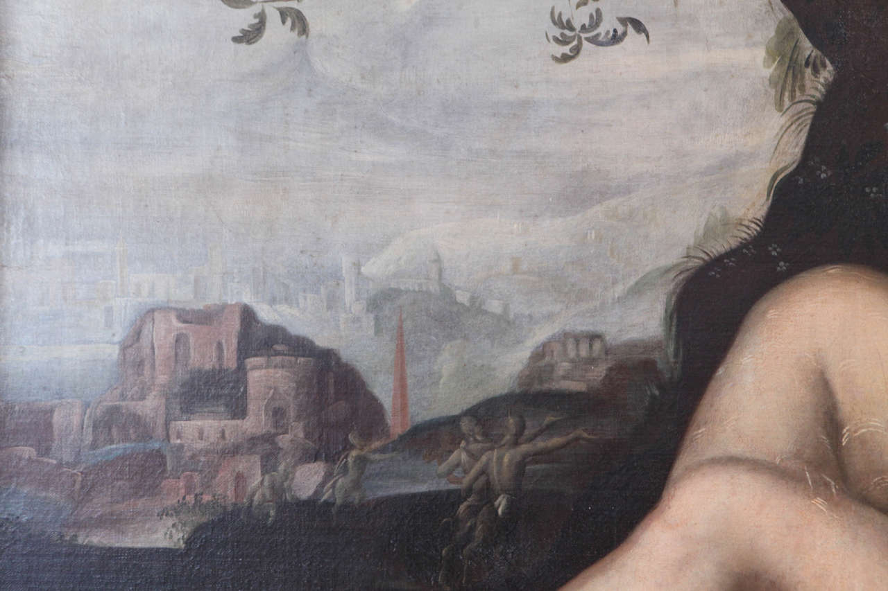 Italian Large Nude Painting of a Woman, Italy, Early 17th Century