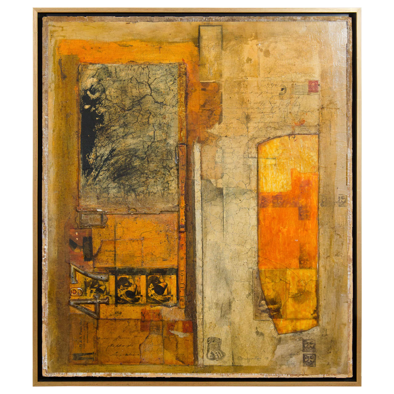 Mixed-Media Collage Painting by New York Artist Gilberto Magpantay