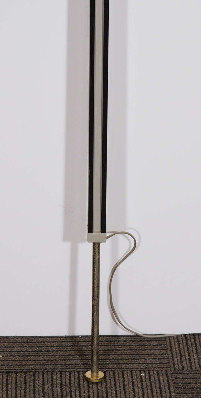 American Midcentury Three-Light Adjustable Pole Floor Lamp by Lightolier For Sale