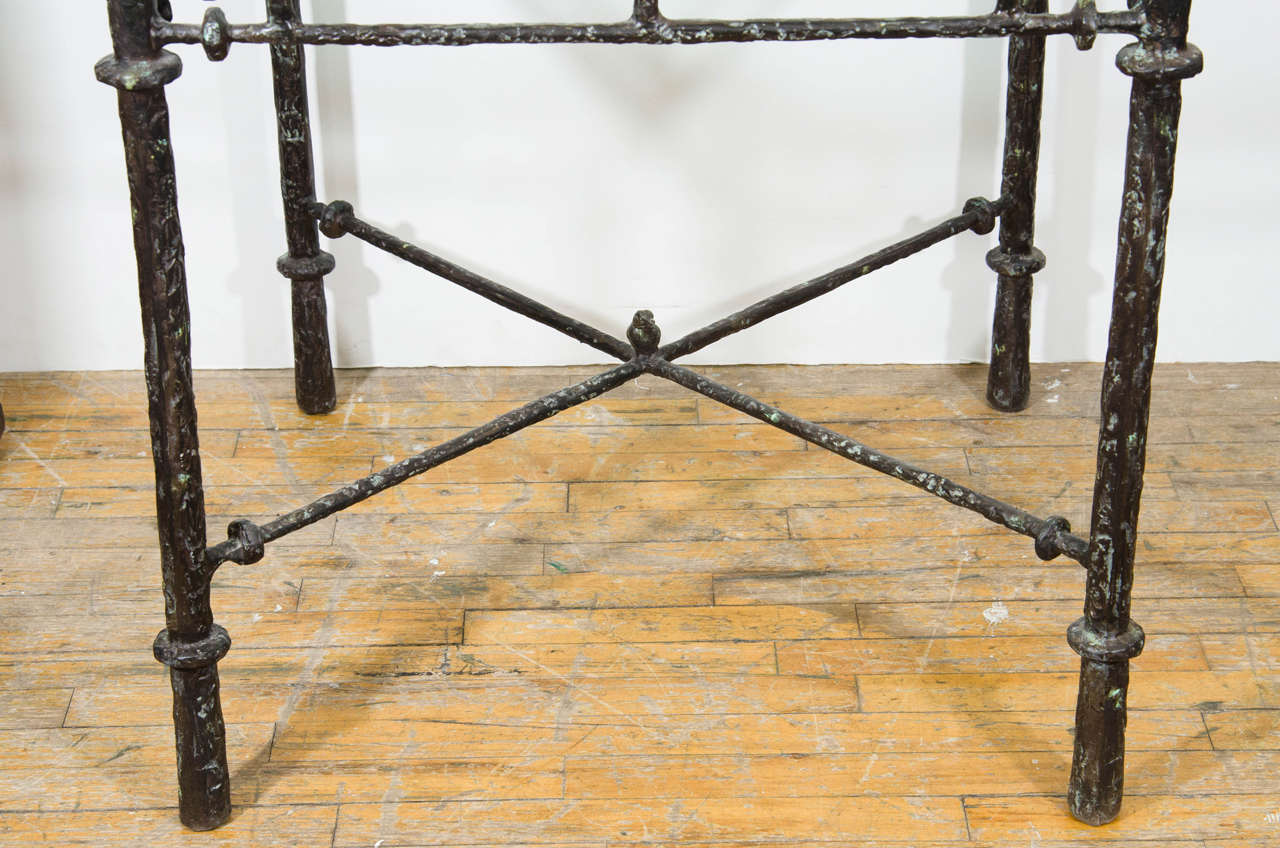 Mid-Century Modern Midcentury Giacometti Inspired X-Base Table