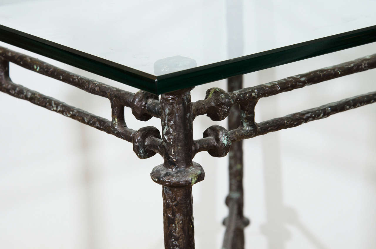 Midcentury Giacometti Inspired X-Base Table 2