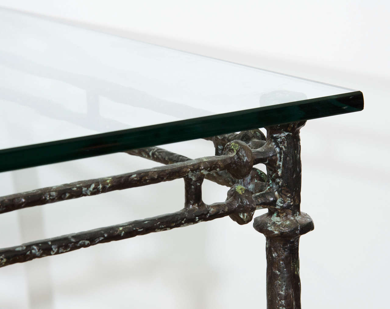 Midcentury Giacometti Inspired X-Base Table 4