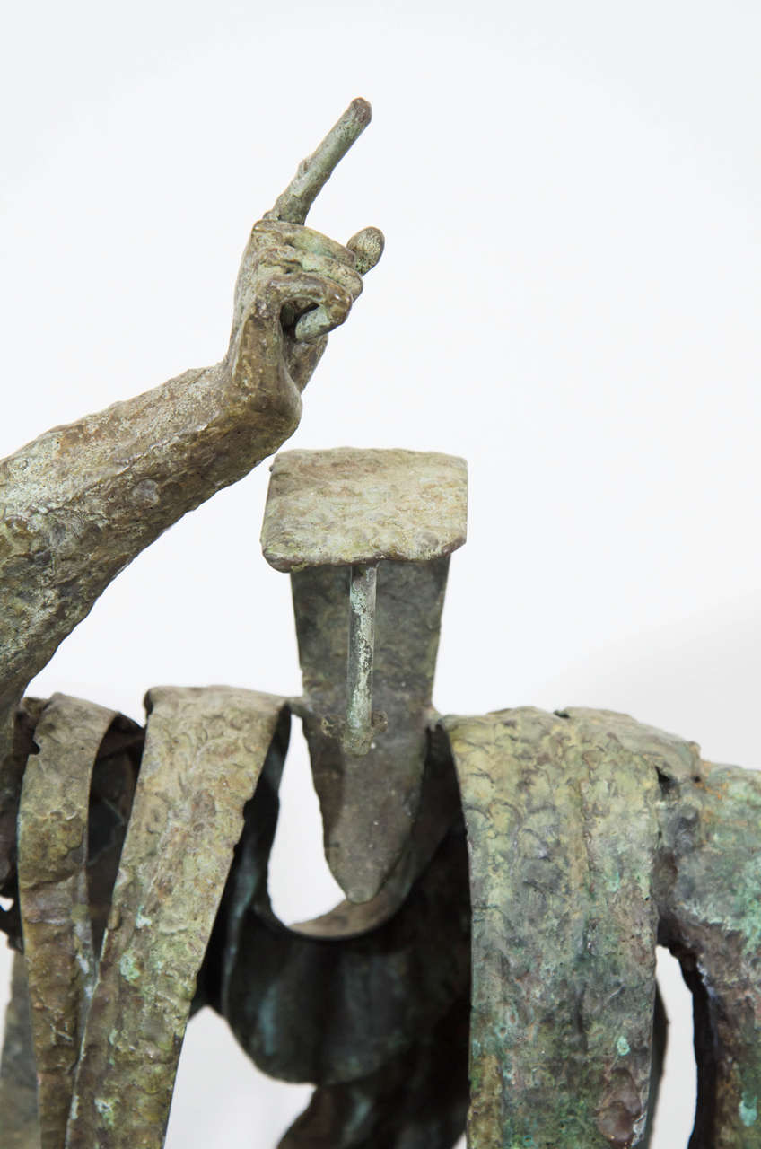 Mid-Century Modern Midcentury Ruth Kessler Vodicka Bronze Figural Male Sculpture