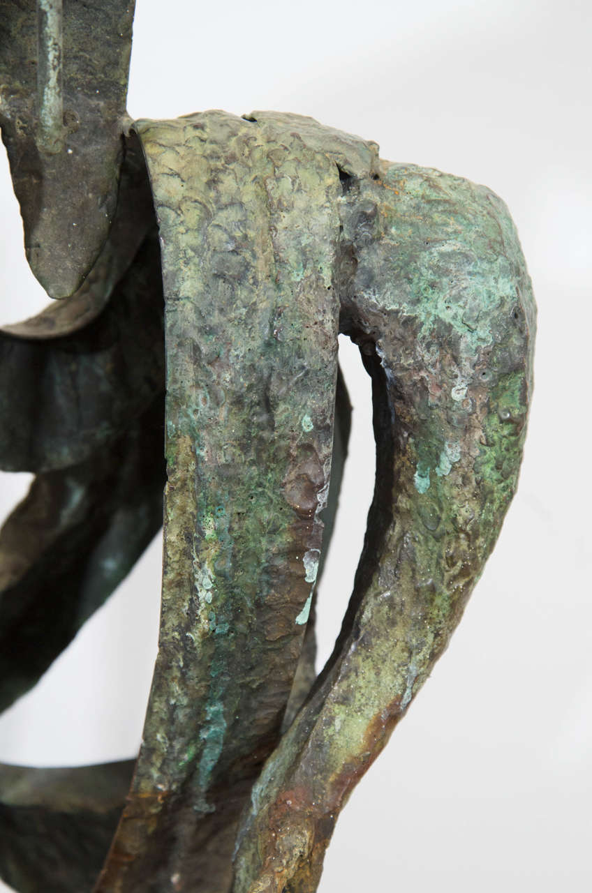 Midcentury Ruth Kessler Vodicka Bronze Figural Male Sculpture In Good Condition In New York, NY