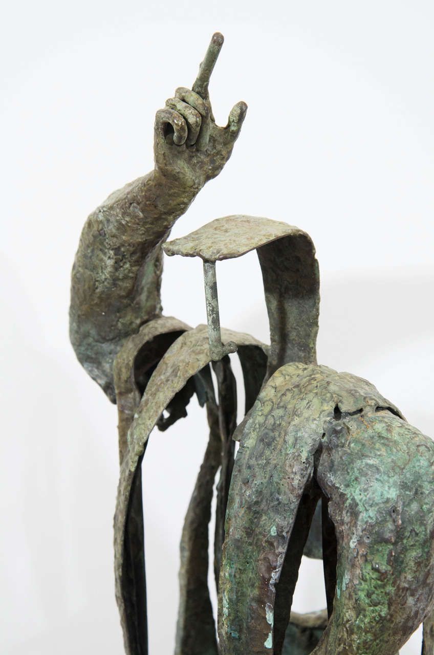 20th Century Midcentury Ruth Kessler Vodicka Bronze Figural Male Sculpture