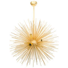 Modernist Brass Spectacular Sputnik Chandelier