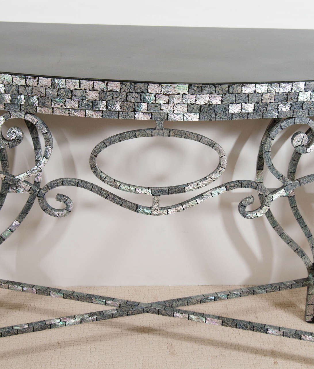 French Contemporary Mother-of-pearl Console Table