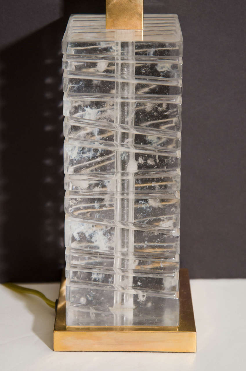 A Vintage French Rock Crystal Table Lamp 3