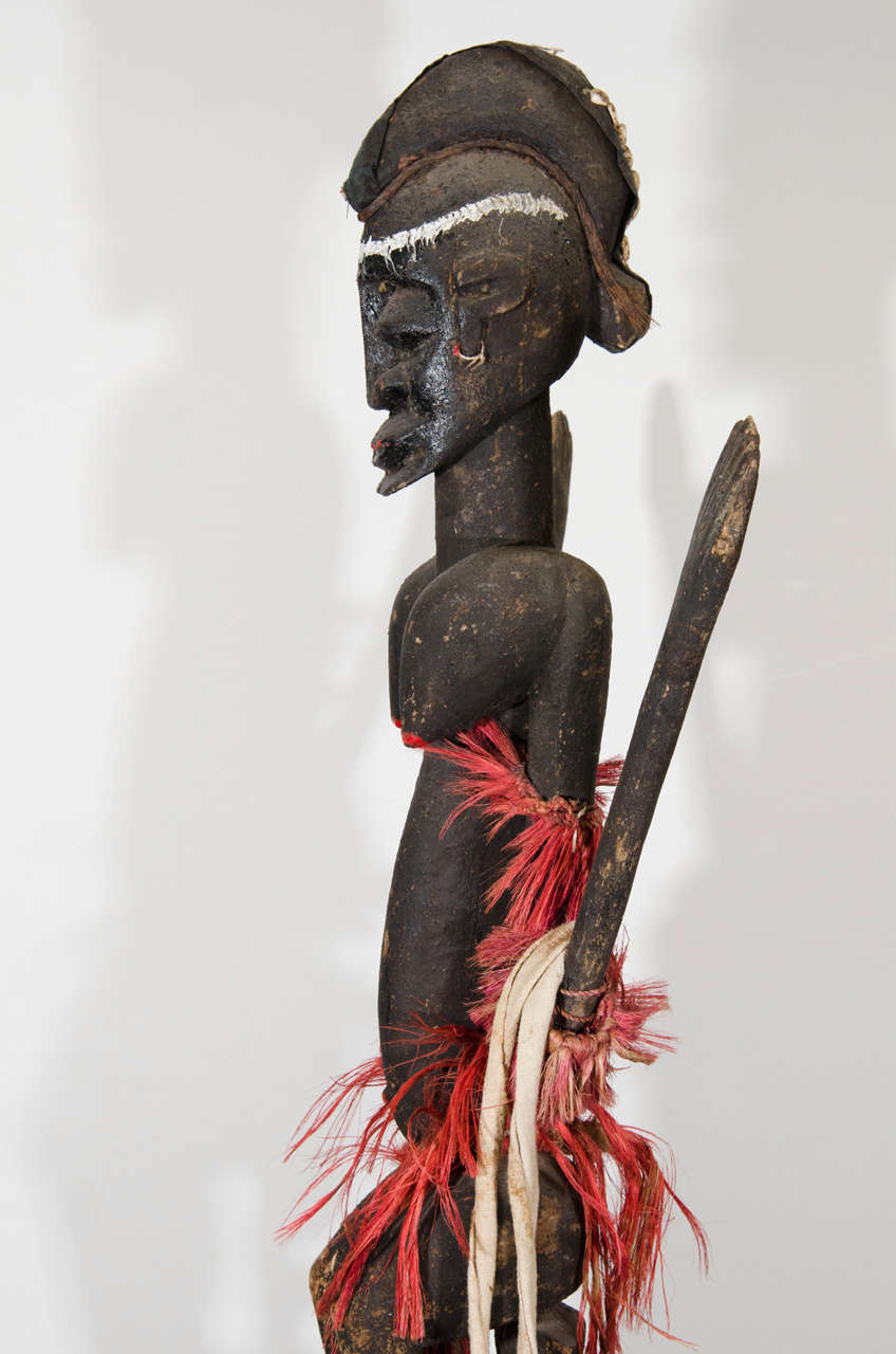 Paint 20th Century African Art Satimbe Mask from the Dogon Tribe of Mali