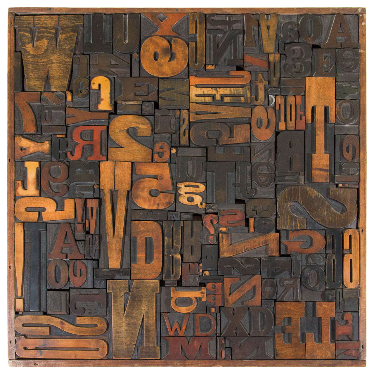 Vintage Letterpress Printing Blocks Wall Sculpture at 1stDibs letterpress blocks, vintage