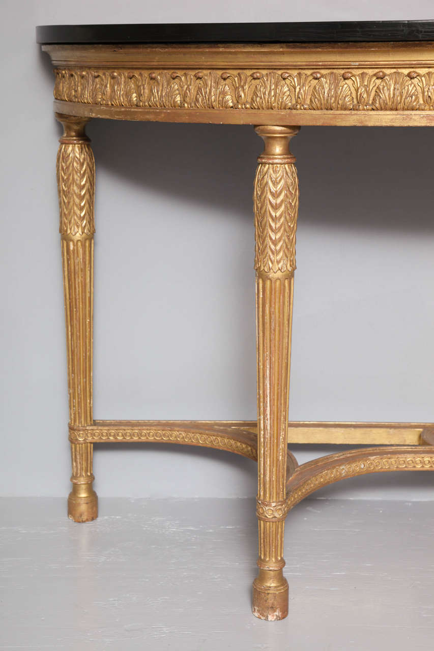 Adam Style Important George III Giltwood Console Table