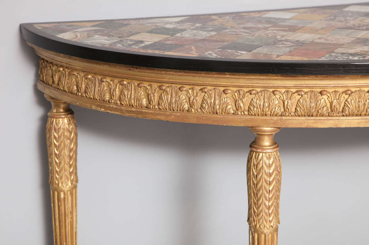 Important George III Giltwood Console Table 1