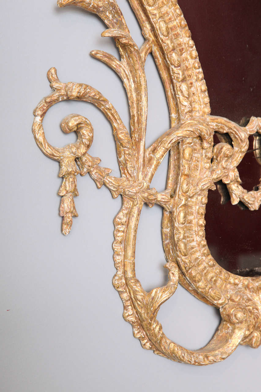 Late 18th Century George III Gilt Carton Pierre Mirror Attributed to John Linnell For Sale