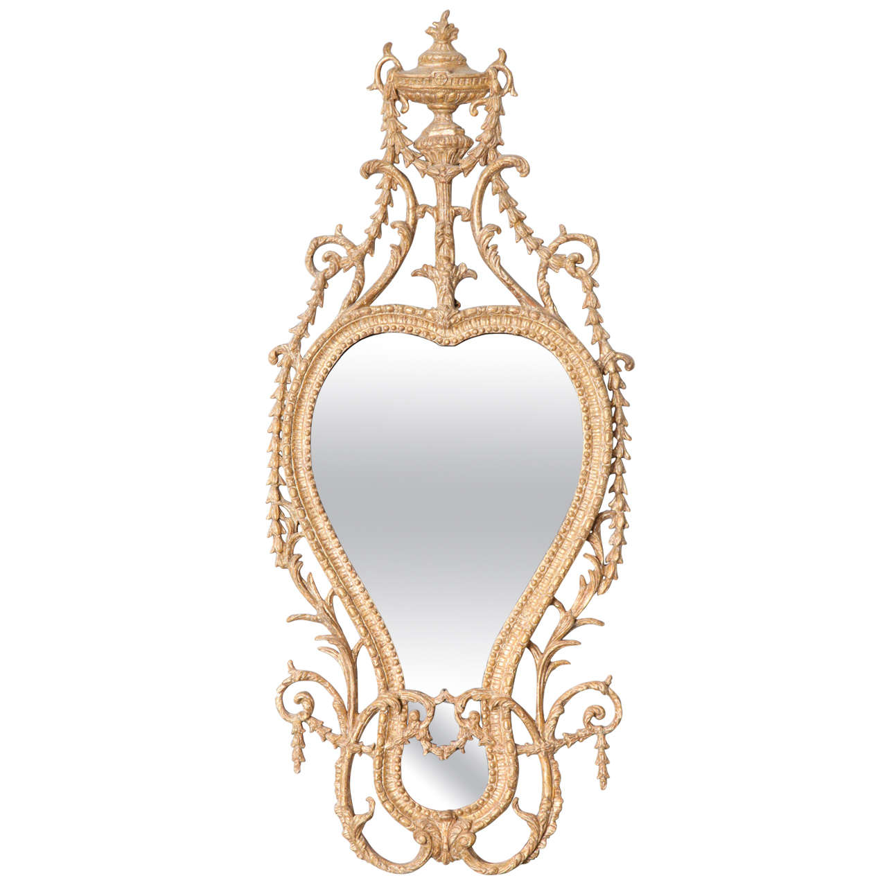 George III Gilt Carton Pierre Mirror Attributed to John Linnell For Sale