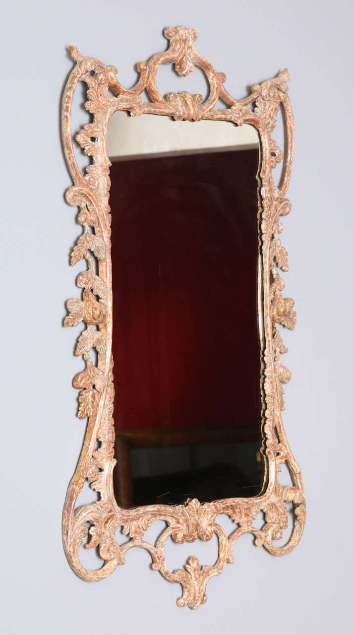 Rococo George III Carved Giltwood Mirror