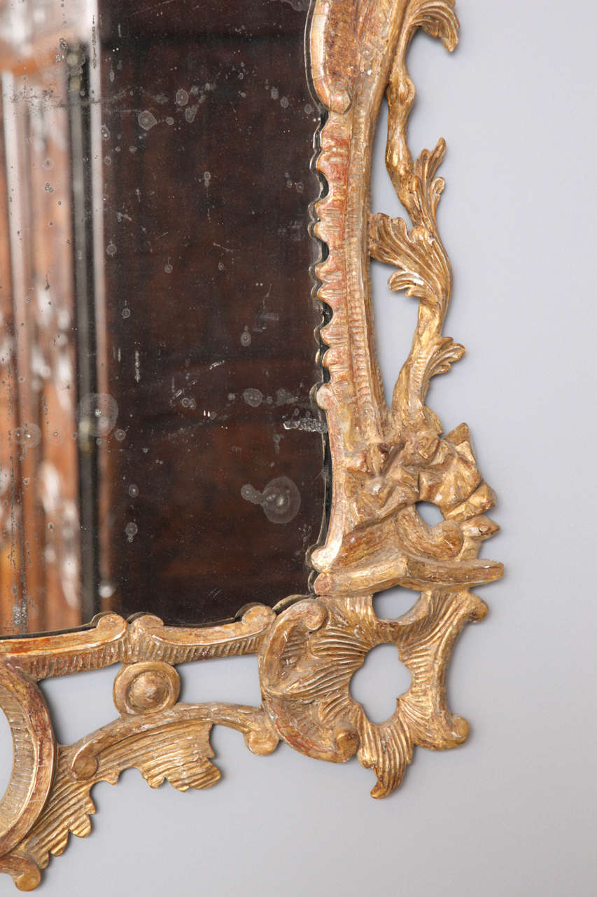 Spiegel aus Giltwood George III (Mitte des 18. Jahrhunderts) im Angebot