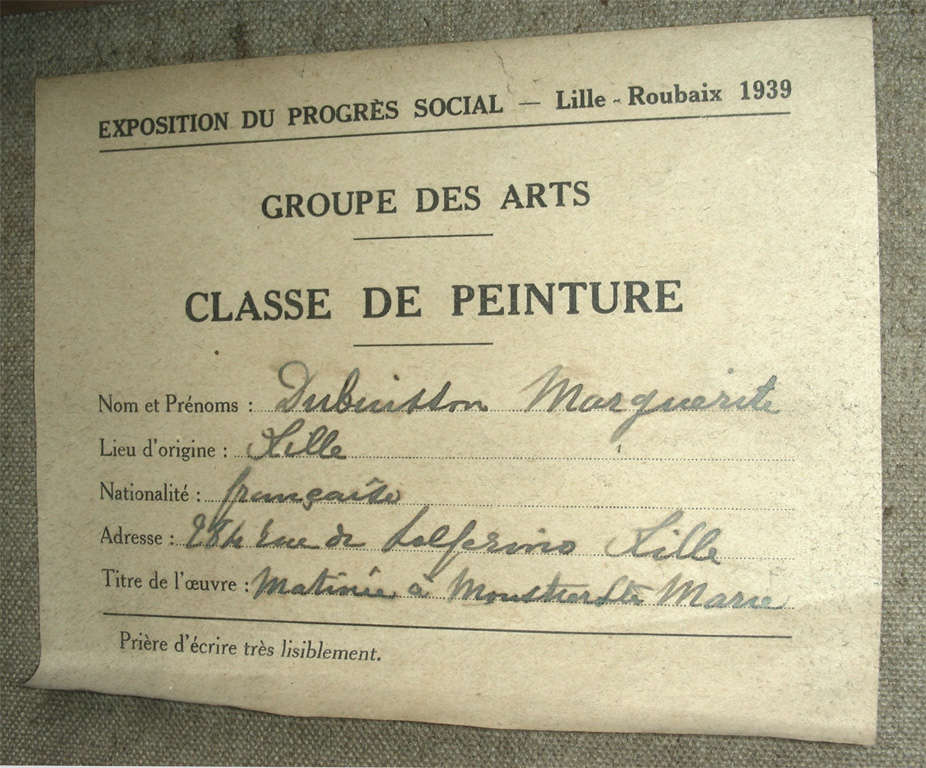 1939 Painting by Marguerite Dubuisson For Sale at 1stDibs