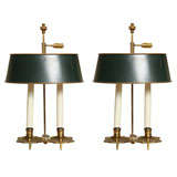 Vintage A Pair of French Louis XIV Style Bouillotte Lamps