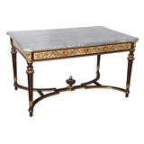 A French Louis XVI Style Center Table with Original Marble Top