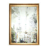 A Swedish Large Scale Looking Glass with Giltwood Frame