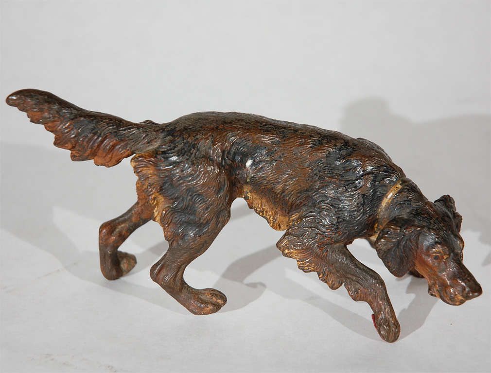 Mid-20th Century Cold Painted Austrian Bronze Dog Miniatures