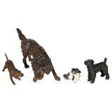 Cold Painted Austrian Bronze Dog Miniatures