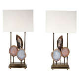 Pair of Limited Edition "Pedra" Lamps by Dragonette Ltd.