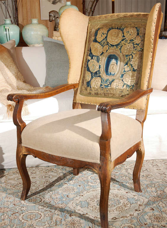 19th Century Belgian Wing Chair For Sale 1