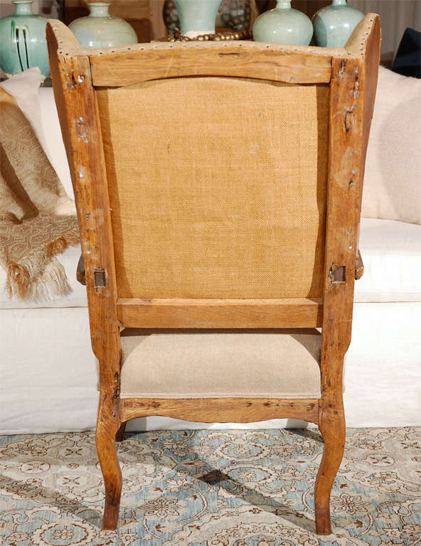 19th Century Belgian Wing Chair For Sale 5