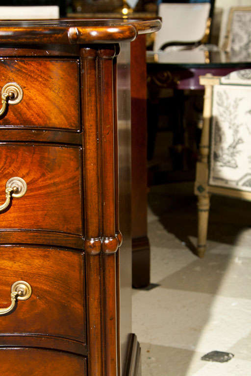 Mid-20th Century Pair of Mahogany Chests by Nahon Furniture