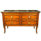 Four Drawer Marble Top Commode