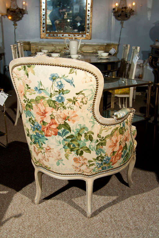 Pair of French Louis XVI Bergère Chairs by Jansen 5