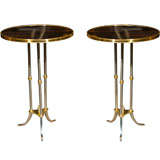 Pair of Art Deco Style Circular Side Tables
