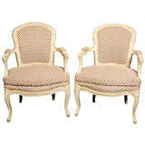 Pair of French Louis XIV Style Fauteuils