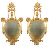 Pair of Georgian Style Gold leaf mirrors