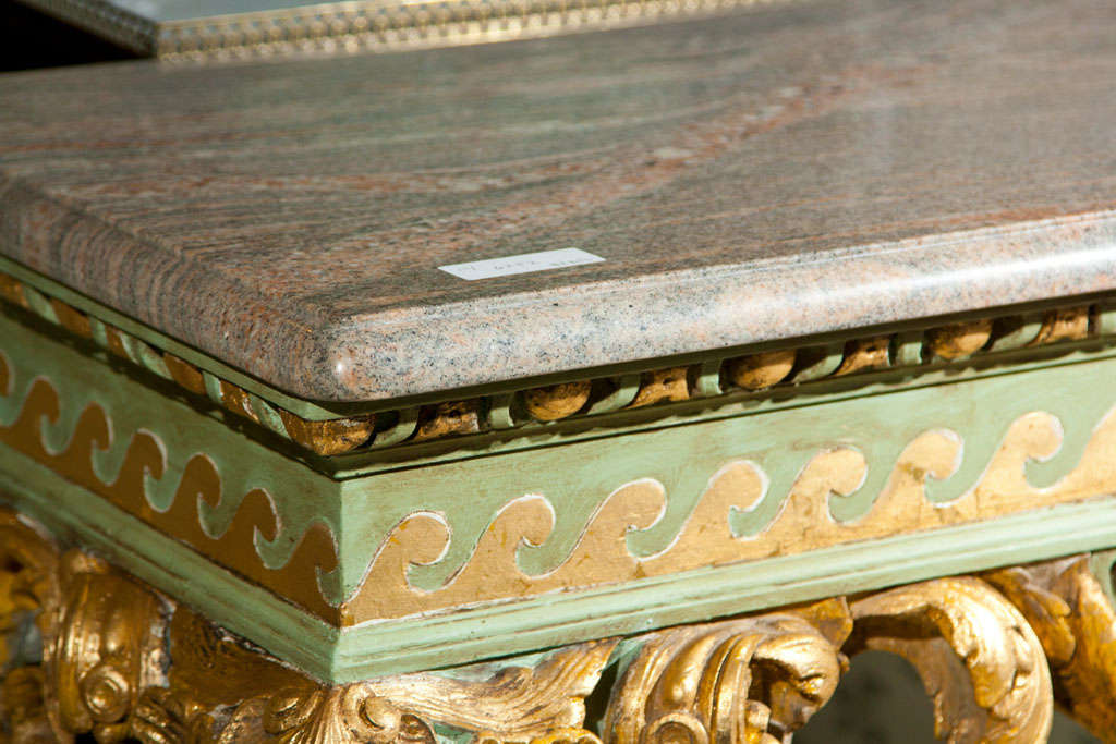 American French Rococo Style Painted Console