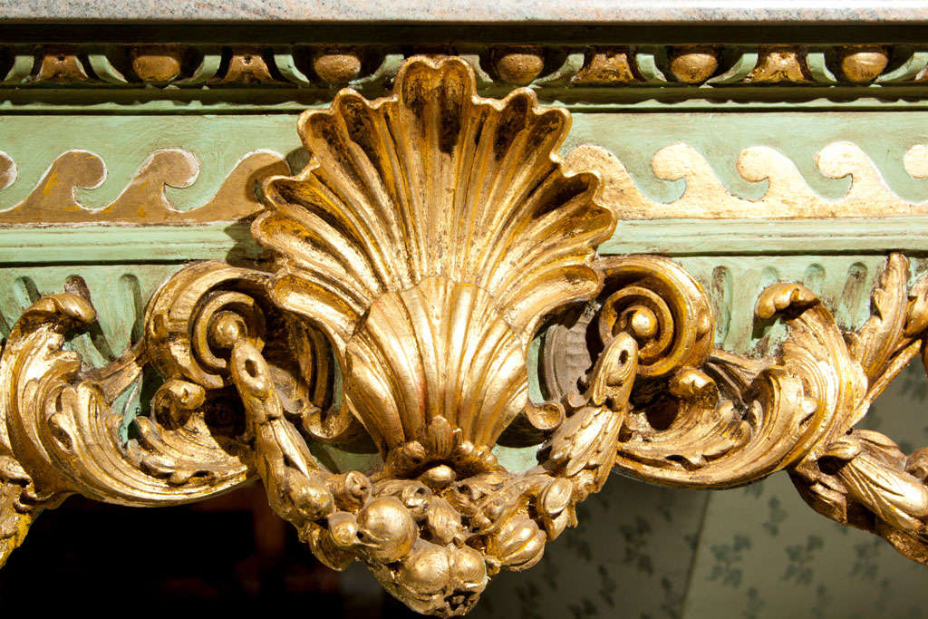 French Rococo Style Painted Console 1