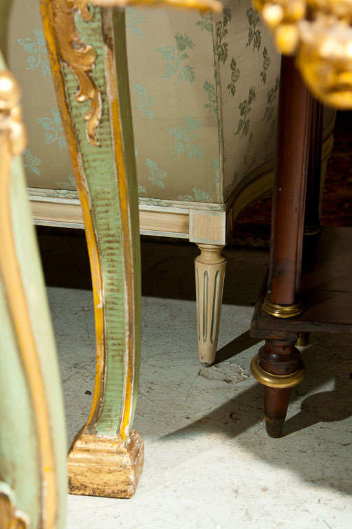 French Rococo Style Painted Console 3