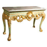 French Rococo Style Painted Console
